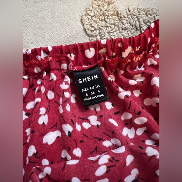 💥 2/$15!! 2-Pack Shein Midi Skirts – Leopard Print & Red Floral | Elastic Waist - Picture 6 of 7